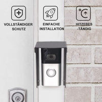 1 x RAW Customer Returns dgyezhao Video doorbell rain cover, doorbell cover, weather protection, glare protection, suitable for ring doorbells, intercom, socket and code lock front door - RRP €26.27