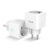 1 x RAW Customer Returns Porik Smart WLAN socket SP12, intelligent socket with remote control voice control, schedule timer, compatible with Alexa and Google Home, 2.4GHz, 16A 3840W, 2PCS - RRP €20.16