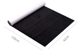 1 x RAW Customer Returns Panngu microfiber fabric self-adhesive suitable for fabric cockpit interior stretch film, premium velvety imitation suede for jewelry drawer floor film black 42cm x 150cm  - RRP €25.54