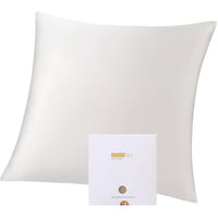 1 x RAW Customer Returns ZIMASILK pillowcase made from 100 silk for hair and skin. Double Sided 19 Momme Pure Mulberry Silk Pillow Case with Zipper 1 Piece 80x80 cm, ivory  - RRP €46.99