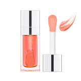 4 x Brand New Hydrating Lip Glow Oil Plumping Lip Oil,Long Lasting Lip Gloss Tint,Moisturizing Lip Care Transparent Lip Stain,Nourishing Non-Sticky Formula,Soft Big Brush Head Glitter Shiny Lip Primer - RRP €27.76