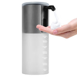 1 x RAW Customer Returns UNIQUORS Automatic Soap Dispenser, No-Touch Foaming Soap Dispenser with Infrared Motion Sensor for Bathroom and Kitchen, 350 ml Black  - RRP €13.91