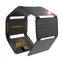 1 x RAW Customer Returns 40W Foldable Solar Charger, ETFE Monocrystalline Solar Panel 3-Port USB PD18W QC3.0 Type-C Portable Solar Charger IP67 Foldable Charger for Outdoor Camping Smartphone Tablet Powerbank Camera - RRP €99.99