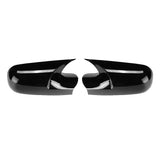 1 x RAW Customer Returns MACHSWON Left and Right Rearview Mirror Covers, 1 Pair ABS Rearview Mirror Covers, Compatible with Re-na-ult Megane 2 MK2 2002-2009, Glossy Black - RRP €37.18