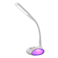 1 x RAW Customer Returns WILIT LED desk lamp for children, bedside lamp touch dimmable for girls and boys with light alarm clock, daylight alarm clock, table lamp with clock alarm clock snooze function 8 sounds, white - RRP €39.98