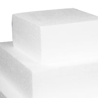 1 x RAW Customer Returns Kichvoe Wedding Decoration Foam Cake Dummy 3 Tier Square Foam Cake Dummy for Faux Fake Wedding Cakes Pack of 3 - Cake for decorating cakes for wedding decoration - RRP €20.16