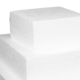 1 x RAW Customer Returns Kichvoe Wedding Decoration Foam Cake Dummy 3 Tier Square Foam Cake Dummy for Faux Fake Wedding Cakes Pack of 3 - Cake for decorating cakes for wedding decoration - RRP €20.16