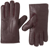 1 x Brand New YISEVEN Womens Winter Sheepskin Leather Shearling Gloves Driving Fur Lined Sherpa Heated Warm Mittens Thick Merino Wool lining for Cold Weather Dress Gifts, Purple Medium - RRP €35.28