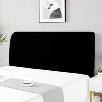 1 x RAW Customer Returns HAMON Bed Headboard Cover Elastic Bed Headboard Cover Washable Dust Cover for Headboard Decoration Double Bed Headboard Cover Black, 200CM  - RRP €25.37