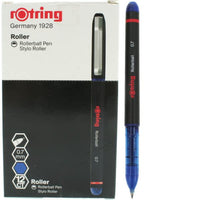 1 x RAW Customer Returns rOtring rollerball pen fine tip 0.7 mm for clean lines blue ink 12 pieces - RRP €20.0