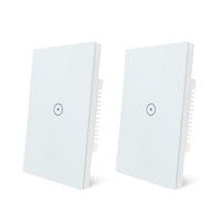 1 x RAW Customer Returns UseeLink WiFi Smart Light Switch, Voice Control Works with Alexa and Google Home, Timer and Device Sharing, Neutral Wire Required, White 1 way 2PCS  - RRP €49.04