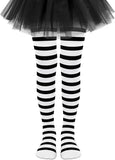 1 x RAW Customer Returns Striped tights for women. Black Tights With White Stripes Or. Taya s tights for Halloween costumes. Accessories Or Additions To Costumes. - RRP €8.99