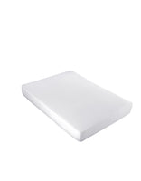 1 x RAW Customer Returns Vency Single Fitted Sheet 100x200 cm White Single Bed Sheets in 100 Cotton 150g m  - RRP €20.9