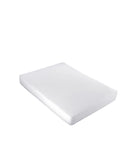 1 x RAW Customer Returns Vency Single Fitted Sheet 100x200 cm White Single Bed Sheets in 100 Cotton 150g m  - RRP €20.9