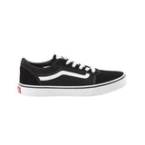 1 x RAW Customer Returns Vans Unisex Kids Ward Sneaker, Black Suede Canvas Black White Iju, 38 EU - RRP €41.33