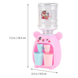 1 x RAW Customer Returns Toddmomy Mini Drinks Dispenser 1pc Mini Simulation Drinks Dispenser for Kids Drinking Fountain for Children Party Favors Pink Mini Water Dispenser - RRP €20.4