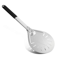 1 x RAW Customer Returns Ga HOMEFAVOR Perforated Pizza Shovel, 7 Inch Pizza Peel Pizza Turner Pizza Turner Made of Aluminum with Non-Slip Heat Resistant Handle, Pizza Peel for Homemade Pizza Bread - RRP €22.18