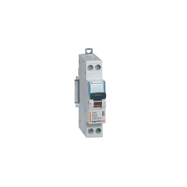 1 x RAW Customer Returns 406804 Legrand 25A single-pole circuit breaker neutral DX3 - D curve - 4.5 6kA - Screw - 1 module - RRP €30.1