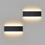 1 x RAW Customer Returns Klighten 2 pieces wall lights LED indoor 10W, 30 cm up down wall lamps, black, modern wall lighting for bedroom, living room, stairs, bathroom, 910 lumens, 3000K warm white - RRP €44.22