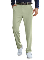 1 x Brand New JMIERR Stretch Golf Pants for Men Chino Long Pants with 5 Pockets Cotton Casual Pants Slim Fit 2023 Winter Suit Pants Trousers Green 2XL - RRP €10.07