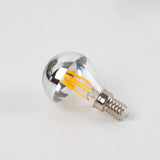 1 x RAW Customer Returns Century Light P45 Dimmable Edison LED Lamp 4W, Silver Head Mirror Lamp LED Light Bulb, 40 Watt Equivalent, E14 Candelabra Base, Retro Warm White 2700K, Vintage Mirrored Light Bulb, 6 Pack - RRP €26.99