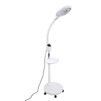 1 x RAW Customer Returns LED Floor Lamp 16X Magnifying Glass Beauty Acne Nail Cold Light Freely Adjust Height EU  - RRP €125.67