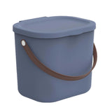 1 x RAW Customer Returns Rotho Albula Storage Container with Lid 6L Storage System Storage Box with Handle Made of Recycled Plastic Storage BPA-Free Dark Blue  - RRP €12.75