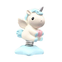 1 x RAW Customer Returns TENDYCOCO Bobble Head Unicorn Dashboard Accessories Bobble Head Dashboard Ornaments For Car Nodding Car Accessories Cartoon Desktop Car Dashboard Decorative Car Unicorn Sticker Car - RRP €13.89