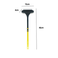 1 x Brand New KOBOKO 2 in 1 professional window cleaning with window squeegee, brush mesh screen cleaner glass cleaning brush, window floor washing brush removable handle-yellow - RRP €20.4