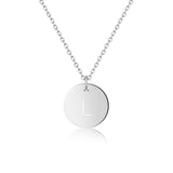 1 x RAW Customer Returns GOOD.designs Ladies Letter Necklace I Silver Letter Name Necklace I Women s Initial Necklace I Silver Letter Necklace L  - RRP €14.9