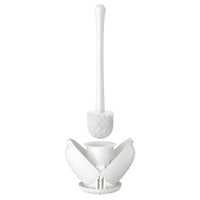 5 x Brand New Toilet brush, 40.5cm toilet brush with long handle, toilet brush with ventilated holder, toilet brush with hard bristles, white anti-rust toilet brush, toilet brushes and holders, toilet brush, toilet brush - RRP €72.35