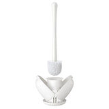 8 x Brand New Toilet brush, 40.5cm toilet brush with long handle, toilet brush with ventilated holder, toilet brush with hard bristles, white anti-rust toilet brush, toilet brushes and holders, toilet brush, toilet brush - RRP €115.76