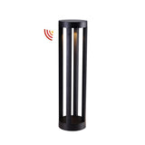 1 x RAW Customer Returns WRMING 15W LED outdoor pedestal light with motion detector, outdoor anthracite path lights, modern design bollard light, IP65 waterproof pedestal lamp, garden lamp, 3000K warm white, H60cm, 1200lm, 40cm - RRP €45.14