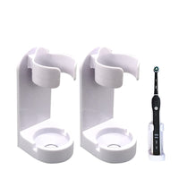 4 x Brand New 2 x Electric Toothbrush Holder for Shower, Self Adhesive Wall Mount Hanging Electric Toothbrush Stand Organizer White  - RRP €81.6