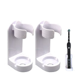 10 x Brand New 2 x Electric Toothbrush Holder for Shower, Self Adhesive Wall Mount Hanging Electric Toothbrush Stand Organizer White  - RRP €204.0