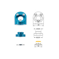 1 x RAW Customer Returns Cloudray k40 CO2 Laser Head 12 18 mm FL50.8 16 mm FL25.4 Laser Head with Lens Mirror for K40 Laser Engraver Set B  - RRP €60.0