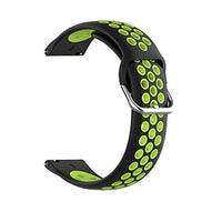 1 x Brand New Onedream Bracelet Compatible with Fitbit Versa 2 Versa Lite, Soft and Breathable Silicone Strap, Black Lime 23mm No Watch  - RRP €10.8