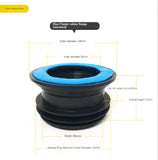 1 x RAW Customer Returns Rubber sleeve, toilet rubber ring Odorless rubber seal Drain pipe sealing ring suitable for all types of standard toilet drains - RRP €17.53