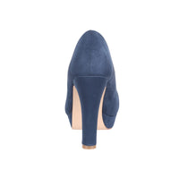 1 x RAW Customer Returns Elara Women s Pumps Platform Chunkyrayan E22360-Navy-37 - RRP €34.39