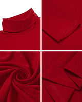 1 x RAW Customer Returns Maavoki Men s Long-Sleeved Shirts Turtleneck Regular Fit Turtleneck Pullover Basic Stretchy Casual Tops Sweatshirt Red XL - RRP €28.99