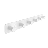 1 x RAW Customer Returns SYPEN coat hooks made of stainless steel, wall hooks self-adhesive screws, white coat rack with 6 hooks, coat hooks wall - RRP €17.99