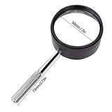 1 x RAW Customer Returns Identification magnifying glass, 35 x, cameras image processing pipeline fibroscopes 50mm metal magnifying glass for identifying jewelry stamps, endoscopes and fiberscopes - RRP €16.8