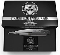 1 x RAW Customer Returns Shaving Revolution Barber Razor for a Close Shave - Professional Razor - Includes 100 Barber Razor Blades - Barber Razor Kit for Men - RRP €11.15