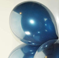 1 x Brand New Happium 12 Metallic Latex Balloons - 20 Pack Navy Blue  - RRP €19.2