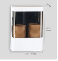 1 x RAW Customer Returns HKeeper Wall Mounted Cup Dispenser for Plastic Cups, Paper Cups and Paper Cones M-2  - RRP €21.0