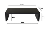 1 x RAW Customer Returns ComfortCove Monitor Stand, 1-Tier Monitor Stand, Stand for Computer Monitors, Laptop Stand, Computer Stand, Printer Stand with Storage Compartment, Ideal for Your Home Office, Black - RRP €18.07