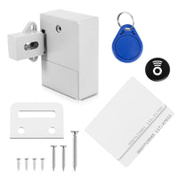 1 x RAW Customer Returns Tiamu Electronic Cabinet Lock, Smart RFID Kit, IC Card Sensor Cabinet Lock, DIY Hidden Keyless for Locker, Drawer, Wooden Cabinet, Child Safety Lock without Drill - RRP €18.65