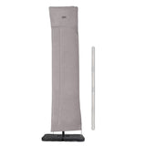 1 x RAW Customer Returns Sekey protective cover for cantilever umbrella, cover for parasol, tear-resistant, grey - RRP €32.45