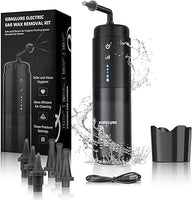 1 x RAW Customer Returns Ears Earwax Removal Kit - Water Powered Ear Cleaner with 3 Pressure Modes, Ear Irrigation System Electric Ear Cleaning Device for Adults Children with Basin 6 Tips Black  - RRP €39.32