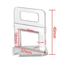 1 x RAW Customer Returns Pack of 500 Leveling Tabs for Tile Laying Aid, 1.5mm Joint Width Traction Strips, 3-12mm Tile Height, Tile Leveling System. - RRP €30.48